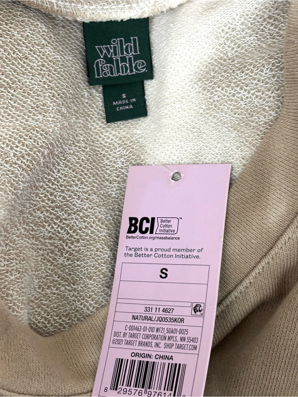 WILD FABLE TIE DYE FRENCH TERRY BOXY SWEATSHIRT S {FITS BIG} OVERSIZED RETRO Y2K - Picture 6 of 9